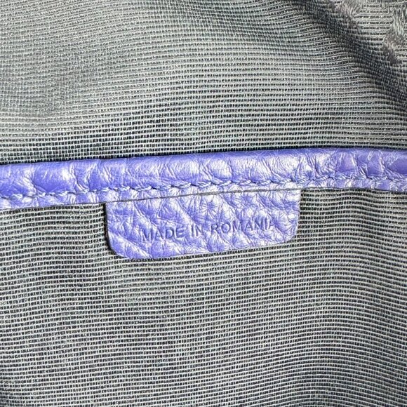 BURBERRY Royal Blue Orchard Bowling Grained Leather Satchel Shoulder Bag - Picture 10 of 16